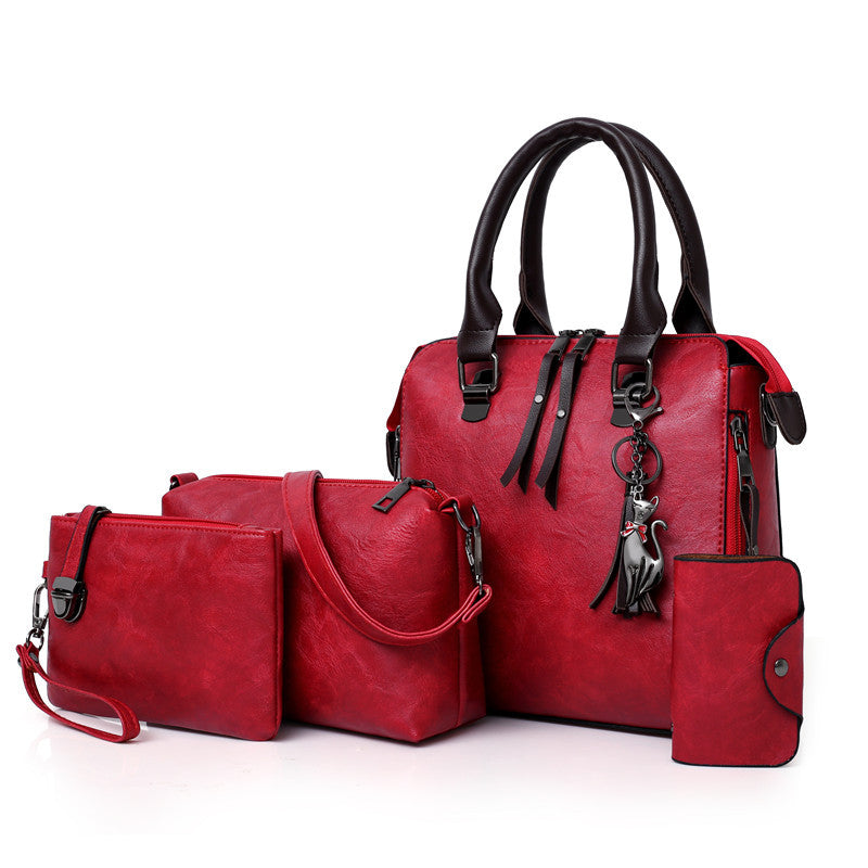 Kit Bolsa Fashion Feminina - 4 Pcs