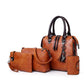 Kit Bolsa Fashion Feminina - 4 Pcs